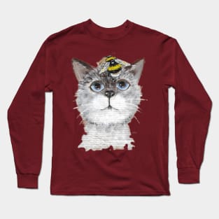 Kitten and Bumblebee Long Sleeve T-Shirt